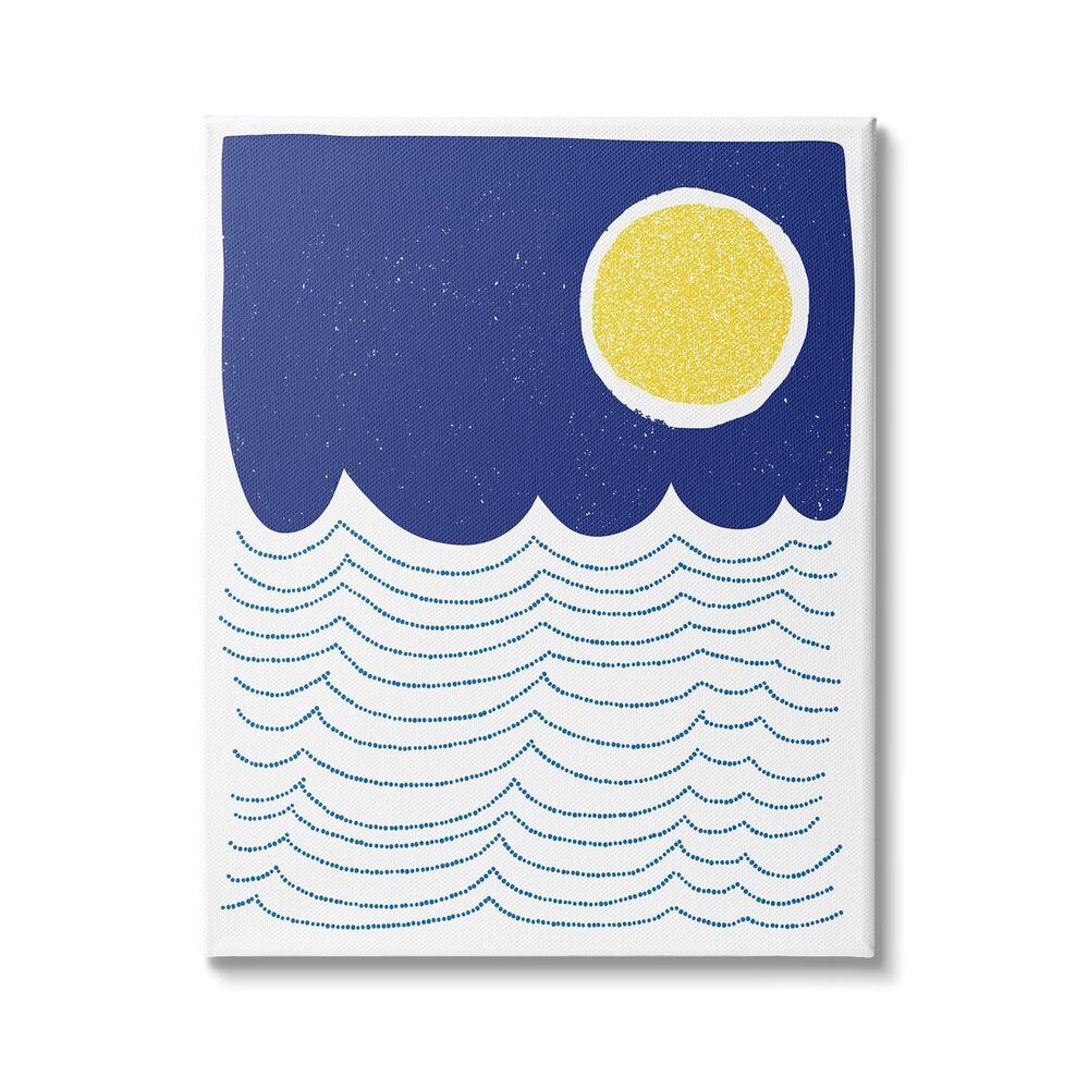 8877 Bold Summer Sun Nautical Abstract Striped Ocean Waves, Design by Jen